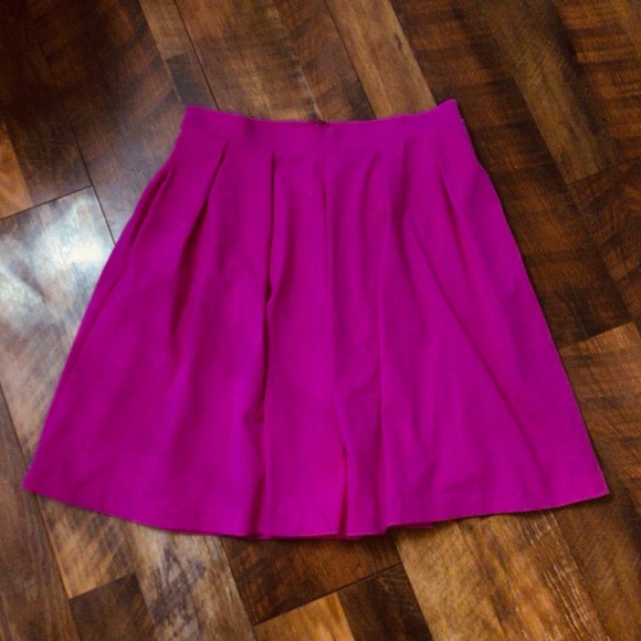 Cynthia Rowley Pink Pleated Flare Skirt S NWT Runs big - M - Picture 3 of 5